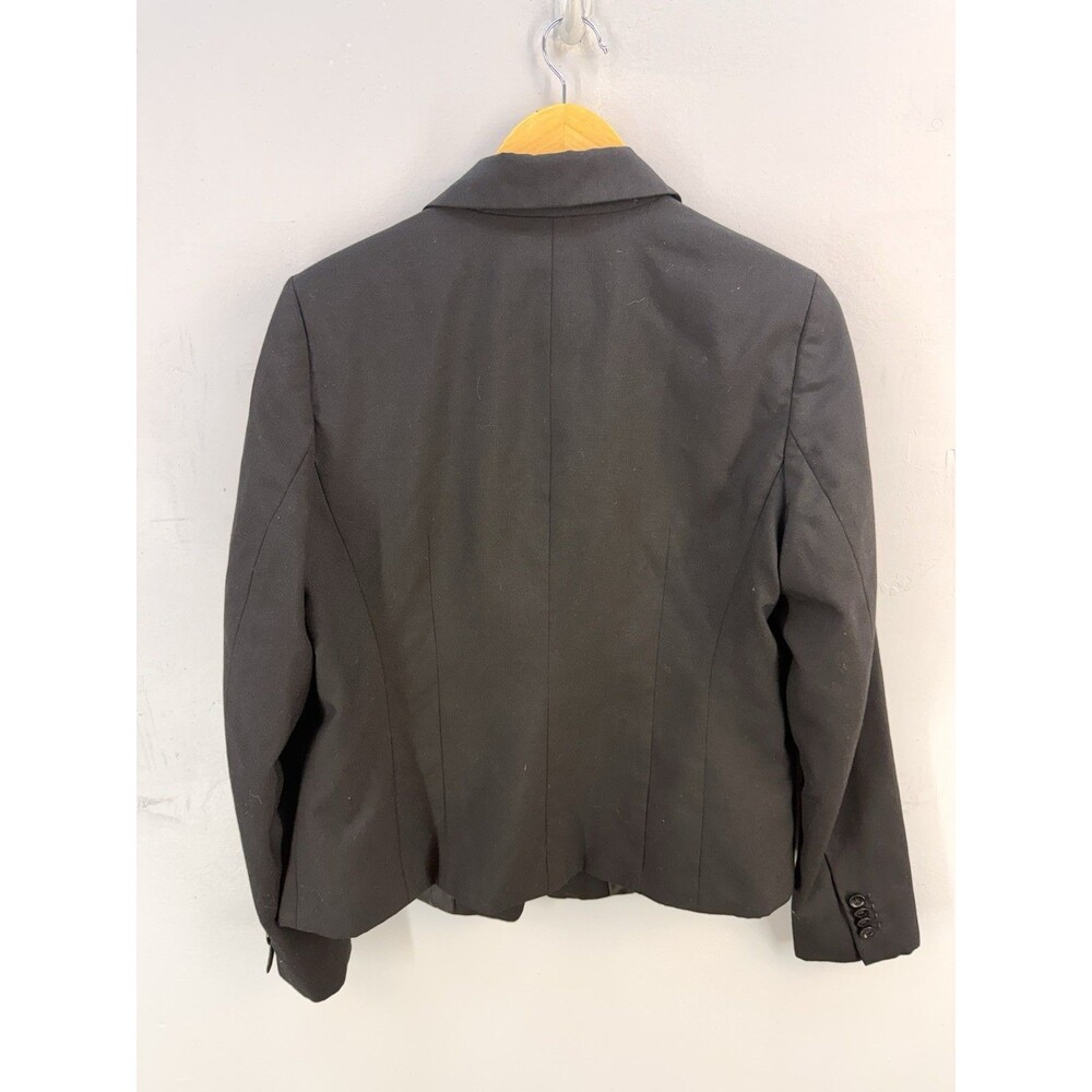 Ann Taylor Blazer Womens 10 Black Pockets Coat Teacher - Picture 2 of 12